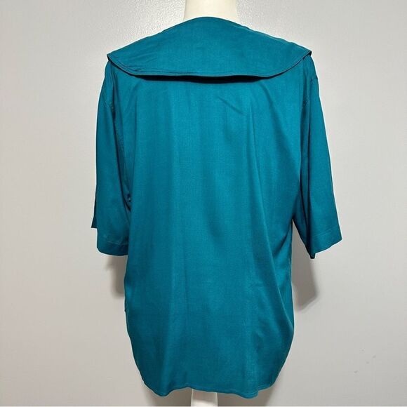 Hunters Run vintage green top. Size M - Picture 3 of 5